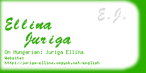 ellina juriga business card